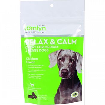 Relax And Calm Chews For Medium And Large Dogs CHICKEN 30 COUNT