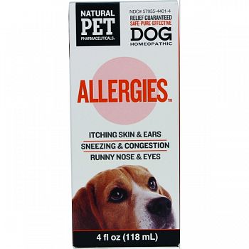 Natural Pet Allergies Water Additive For Dogs  4 OUNCE
