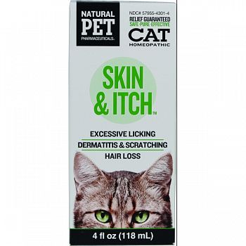 Natural Pet Skin And Itch Water Additive For Cats  4 OUNCE