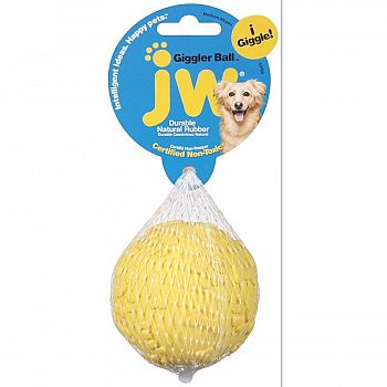 JW Pet Giggler Dog Ball - 3 in.