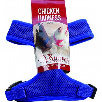 Valhoma Mesh Chicken Harness BLUE SMALL