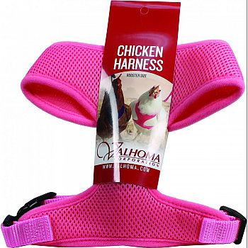 Valhoma Mesh Chicken Harness HOT PINK MEDIUM