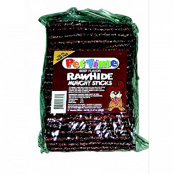 Munchy Beef Rawhide Sticks - 5 in. / 100 pack