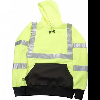 Class 3 Pull-over Hooded Sweatshirt LIME GREEN 4X