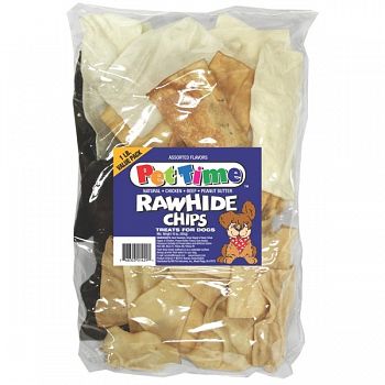 Assorted Rawhide Chips for Dogs - 16 oz.