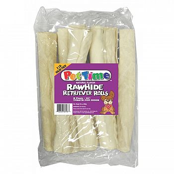 Rawhide Rolls for Dogs 8 Pack / 2 lbs