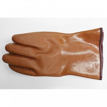 Lined Pvc Gloves - Orange / Large