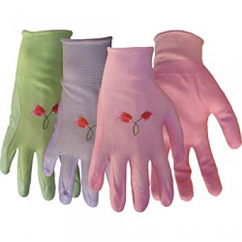 Ladies Nylon Nitrile Gloves (Case of 12)