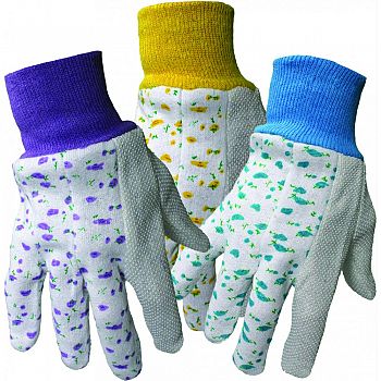 Boss Garden Ladies Cotton Glove With Pvc Dot Palm ASSORTED ONE SIZE (Case of 12)