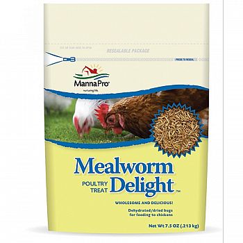 Mealworm Delight Poultry Treat - 7.5 oz.