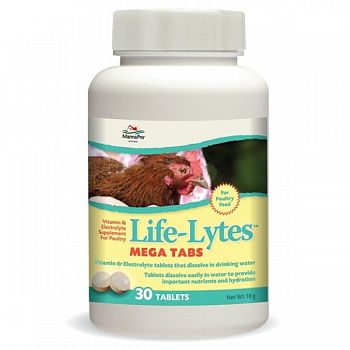 Life-lytes Mega Tabs Supplement For Poultry 30 ct.