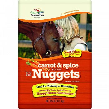 Bite-size Nuggets Horse Treats CARROT/SPICE 4 POUND