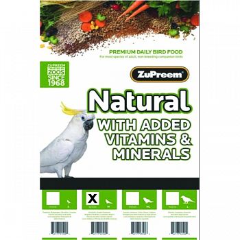 Natural With Added Vitamins & Minerals Md Parrot  20 POUND