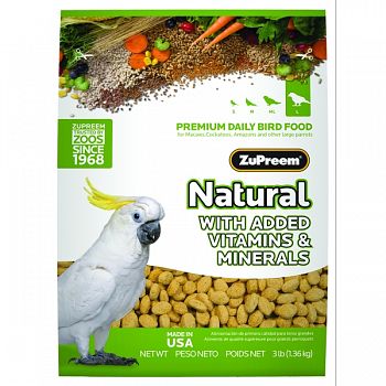 Natural With Added Vitamins & Minerals Lg Parrot  3 POUND