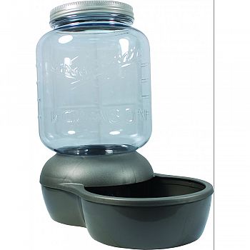 Mason Jar Replendish Filtered Waterer CLEAR/SILVER 2.5 GALLON