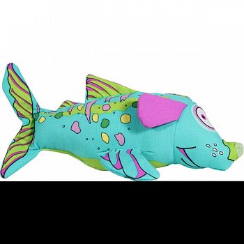 Fat Cat Finimals Dogfish Dog Toy MULTICOLORED 12.5X4.5X3.25