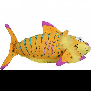Fat Cat Finimals Tigerfish Dog Toy MULTICOLORED 12.5X4.5X3.25