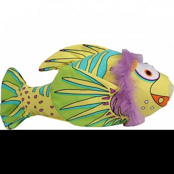 Fat Cat Finimals Lionfish Dog Toy MULTICOLORED 12.5X4.5X3.25
