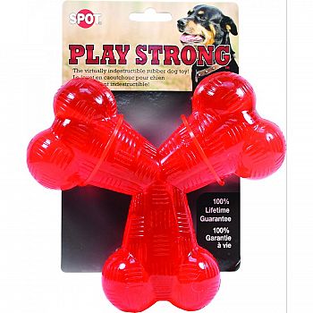 Play Strong Rubber Trident Dog Toy