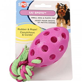 Lil Spots Rubber Football With Rope