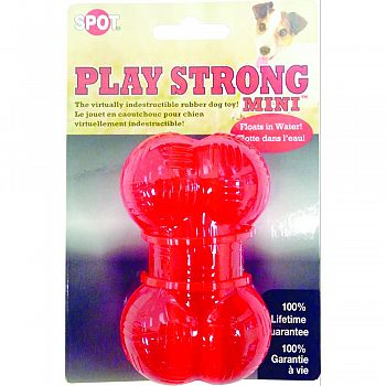 Play Strong Mini Rubber Bone RED SMALL