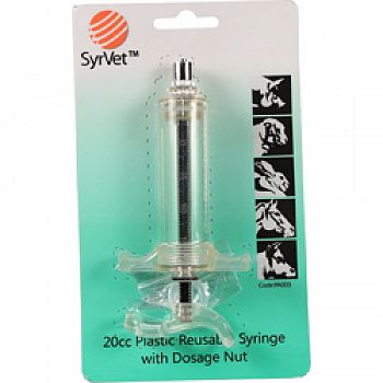 Plastic Reusable Syringe With Dosage Nut