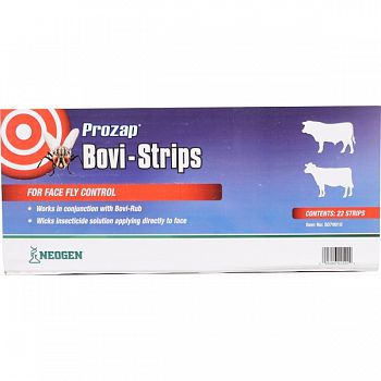 Prozap Bovi-strips For Face Fly Control WHITE 22 COUNT