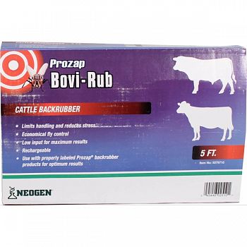 Prozap Bovi-rub Cattle Backrubber WHITE 5 FOOT (Case of 4)