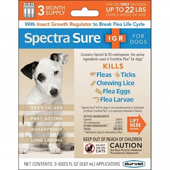 Spectrasure Plus For Dogs 1-22lb