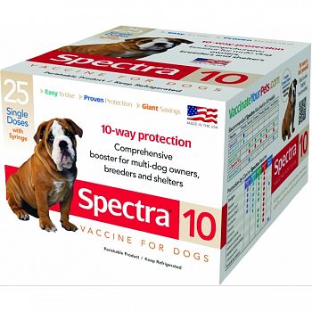 Spectra 10 Dog Vaccine With Syringe  1 DOSE