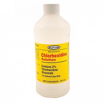 Chlorhexidine Solution for Horses and Dogs - 16 oz.