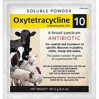 Oxytetracycline 10 Livestock Antibiotic - 6.4 oz.