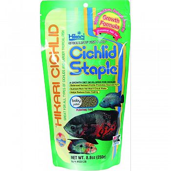 Cichlid Staple Baby Pellet  8.8 OUNCE