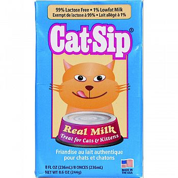 Catsip Real Milk Treat For Cats & Kittens  8 OUNCE