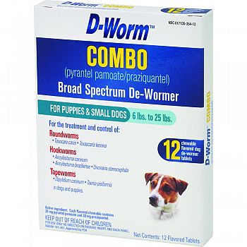 D-worm Combo Small Dog  12 PACK
