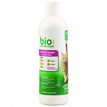 Bio Spot Active Care Flea and Tick Shampoo Cats Kittens 12 oz.