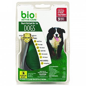 Bio Spot Active Care Flea & Tick Spot Dog With Appl