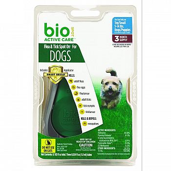 Bio Spot Active Care Flea&tick Spot Dog With Appl