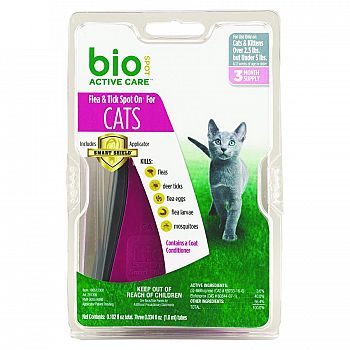 Bio Spot Active Care Flea&tick Spot Cat With Appl