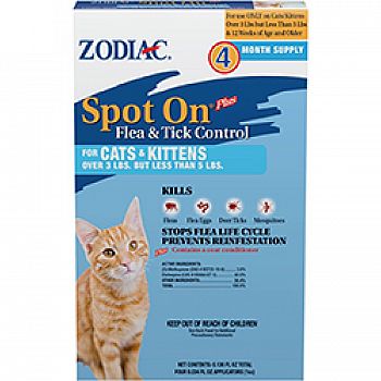 Zodiac Spot On Plus For Cats