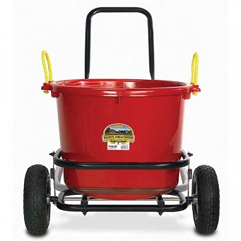 Muck and Garden Cart with Pneumatic Wheels for Barns and Gardens