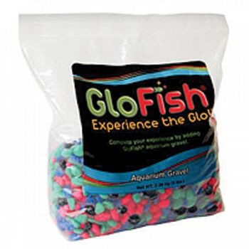 Glofish Aquarium Gravel - Fluorescent Highlights 5 lbs each (Case of 6)