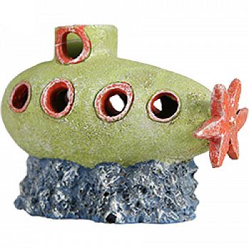 Glofish Submarine Aquarium Ornament