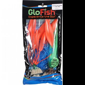 Glofish Plant BLUE/GREEN/ORNG 3 PACK SM/MD/LG