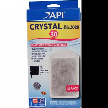 Crystal Bio-chem Zorb Filter Replacement Cartridge  SIZE 30/3 PACK