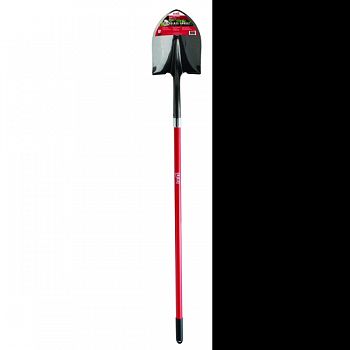 Round Point Shovel With Fiberglass Handle RED 58 INCH