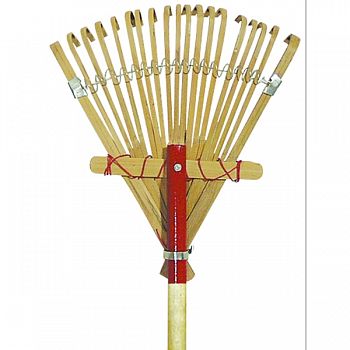 Deluxe Bamboo Rake RED 10 INCH