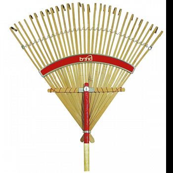 Deluxe Bamboo Rake RED 30 INCH