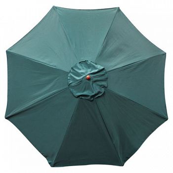 Wooden Market Umbrella - 9 ft / Green