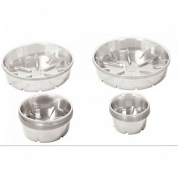 Heavy Duty Clear Plastic Saucer (Case of 12)